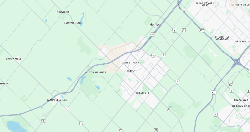 Milton Map